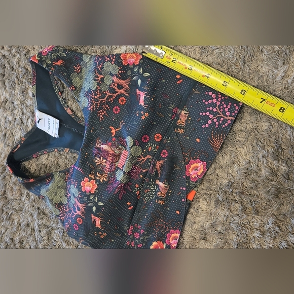 PUMA Liberty Floral Print Sports Bra - Picture 8 of 9